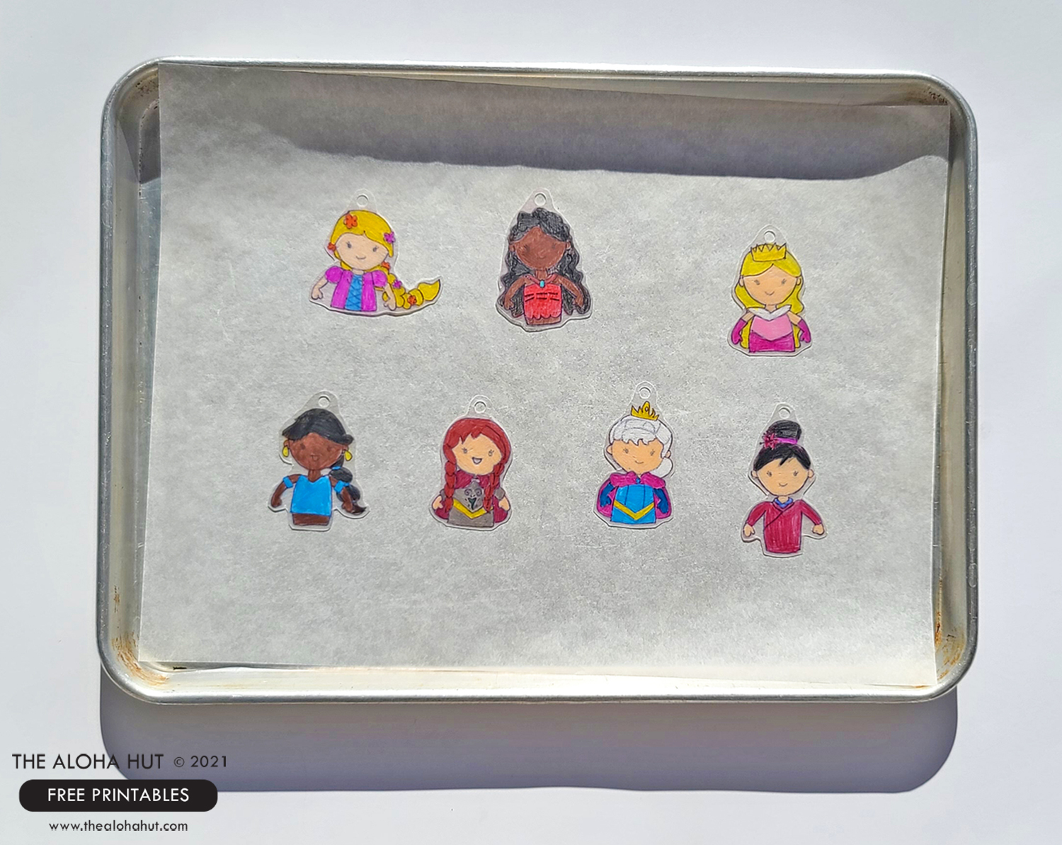 Disney Princess party shrinky dink charms 3