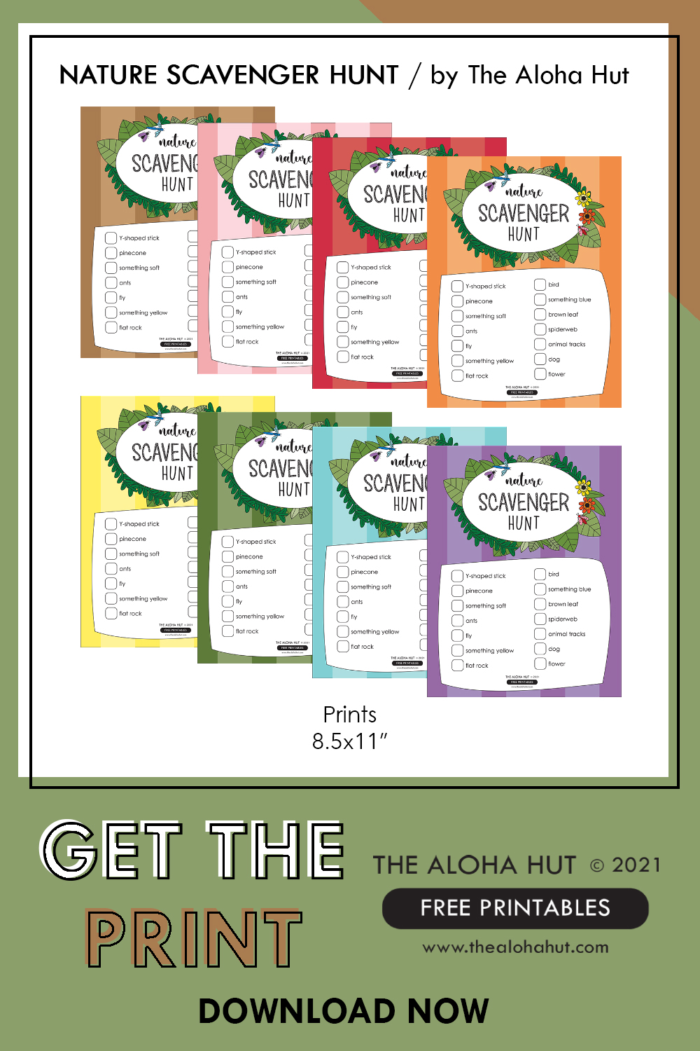 FREE Printable Nature Scavenger Hunt by the Aloha Hut
