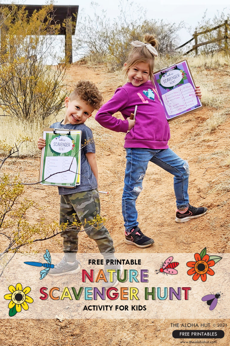 NATURE SCAVENGER HUNT - FREE PRINTABLE ACTIVITY FOR KIDS - The Aloha Hut