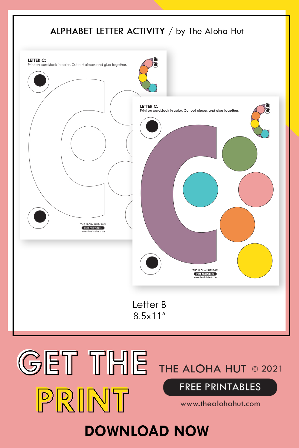Alphabet Letter Crafts - Letter C - free printable 2 by the Aloha Hut