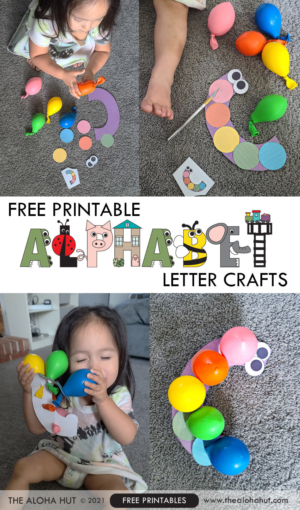Alphabet Letter Crafts - Letter C - free printable 4 by the Aloha Hut