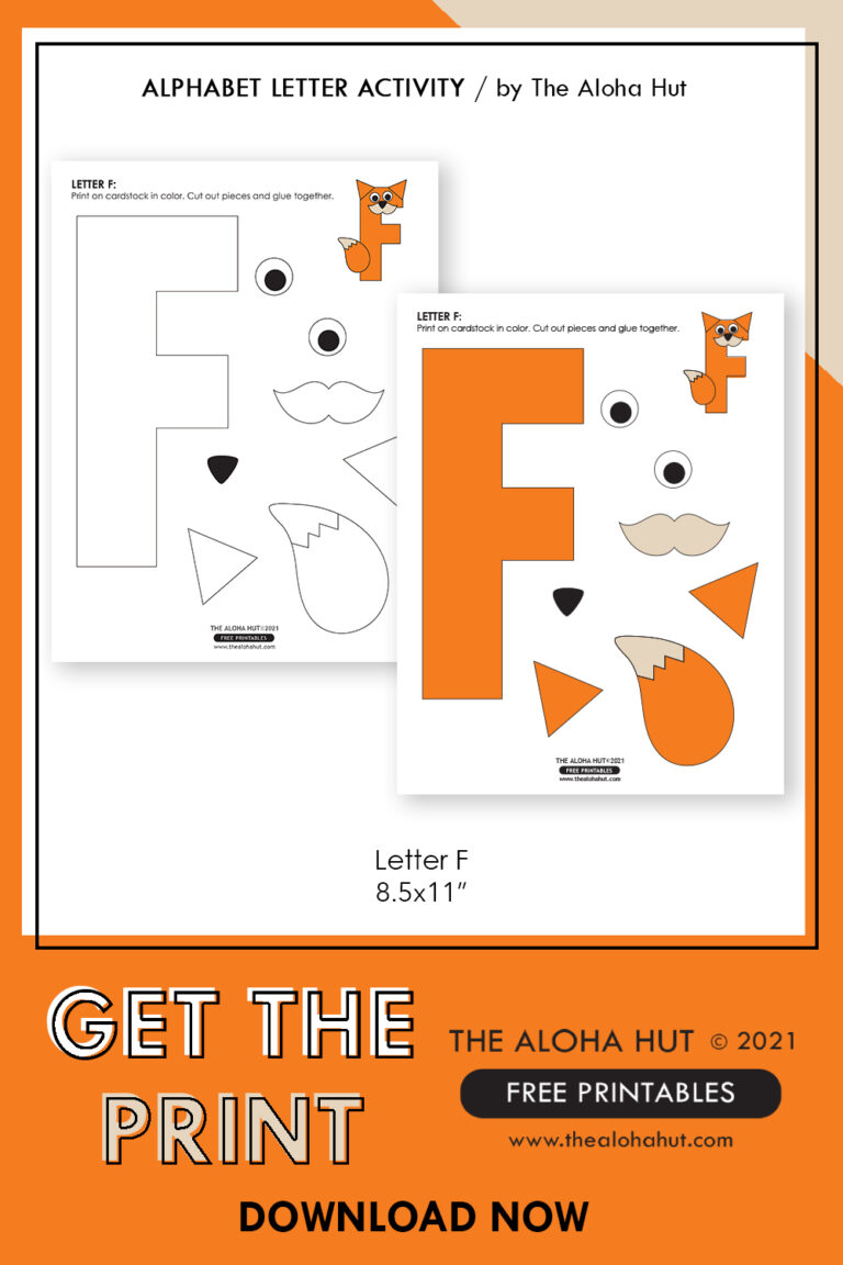 Alphabet Letter Crafts For Toddlers And PreK LETTER F Free 