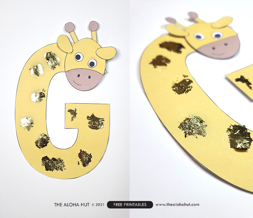 alphabet letter crafts for toddlers and prek letter g free printable the aloha hut