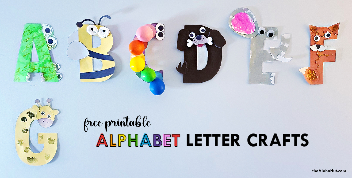 Alphabet Letter Crafts - Letter G - free printable 8 by the Aloha Hut