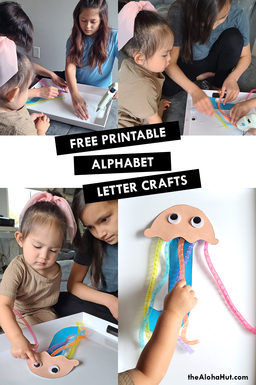 Alphabet Letter Crafts - Letter J - free printable by the Aloha Hut