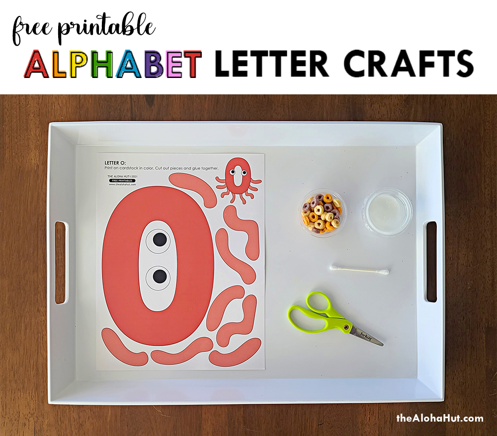 Alphabet Letter Crafts - Letters O - free printable by the Aloha Hut