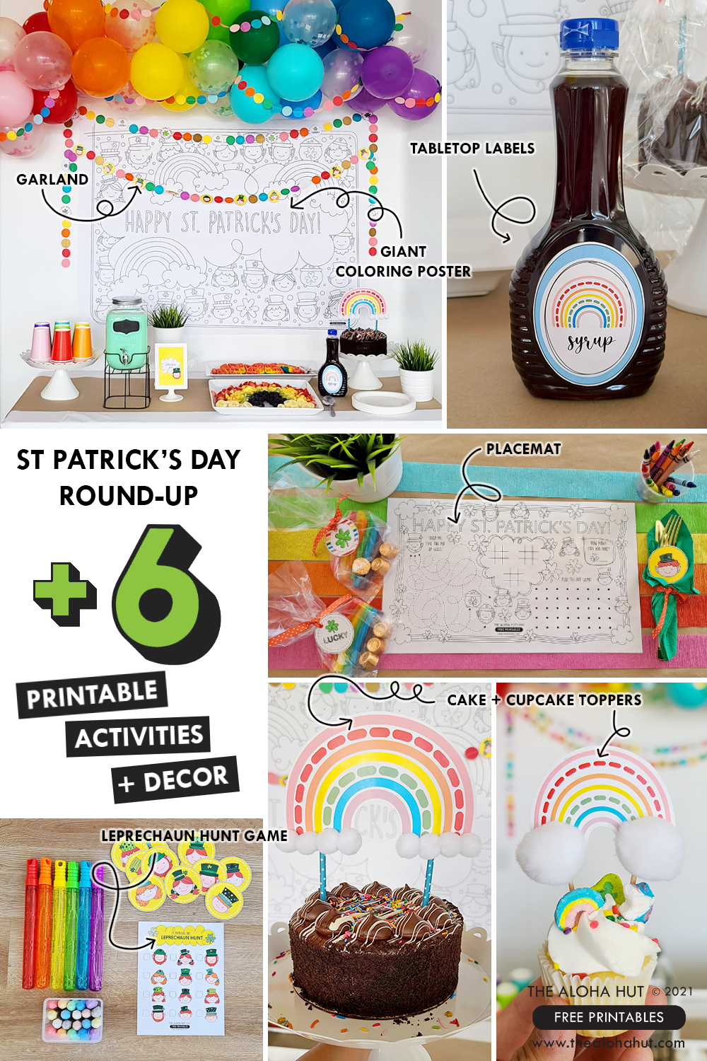 St Patricks Day Round Up +6 Printable Activites + Decor by the Aloha Hut