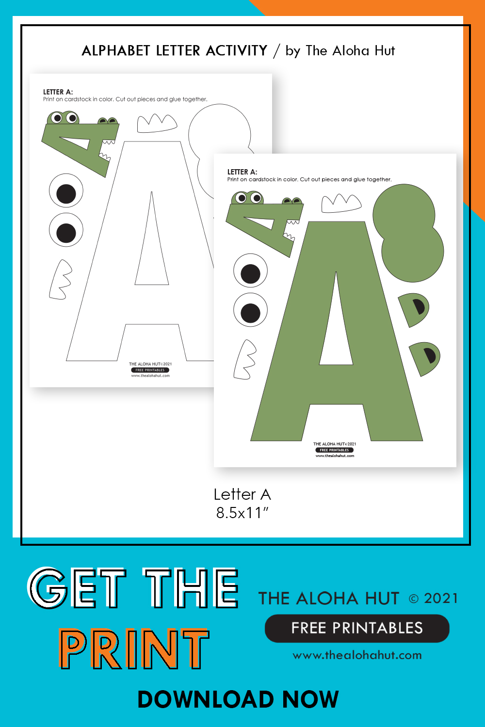 alphabet letter crafts for toddlers and prek letter a free printable the aloha hut