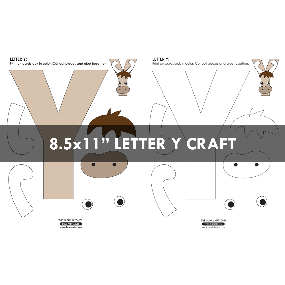 Free Printable Alphabet Letter Crafts 13 by the Aloha Hut