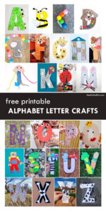 Free Printable Letter Crafts from A to Z - Alphabet Wall for Learning ...