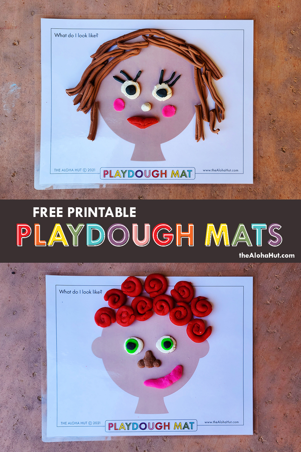 Free Printable PLAYDOUGH MATS 5 by the Aloha Hut