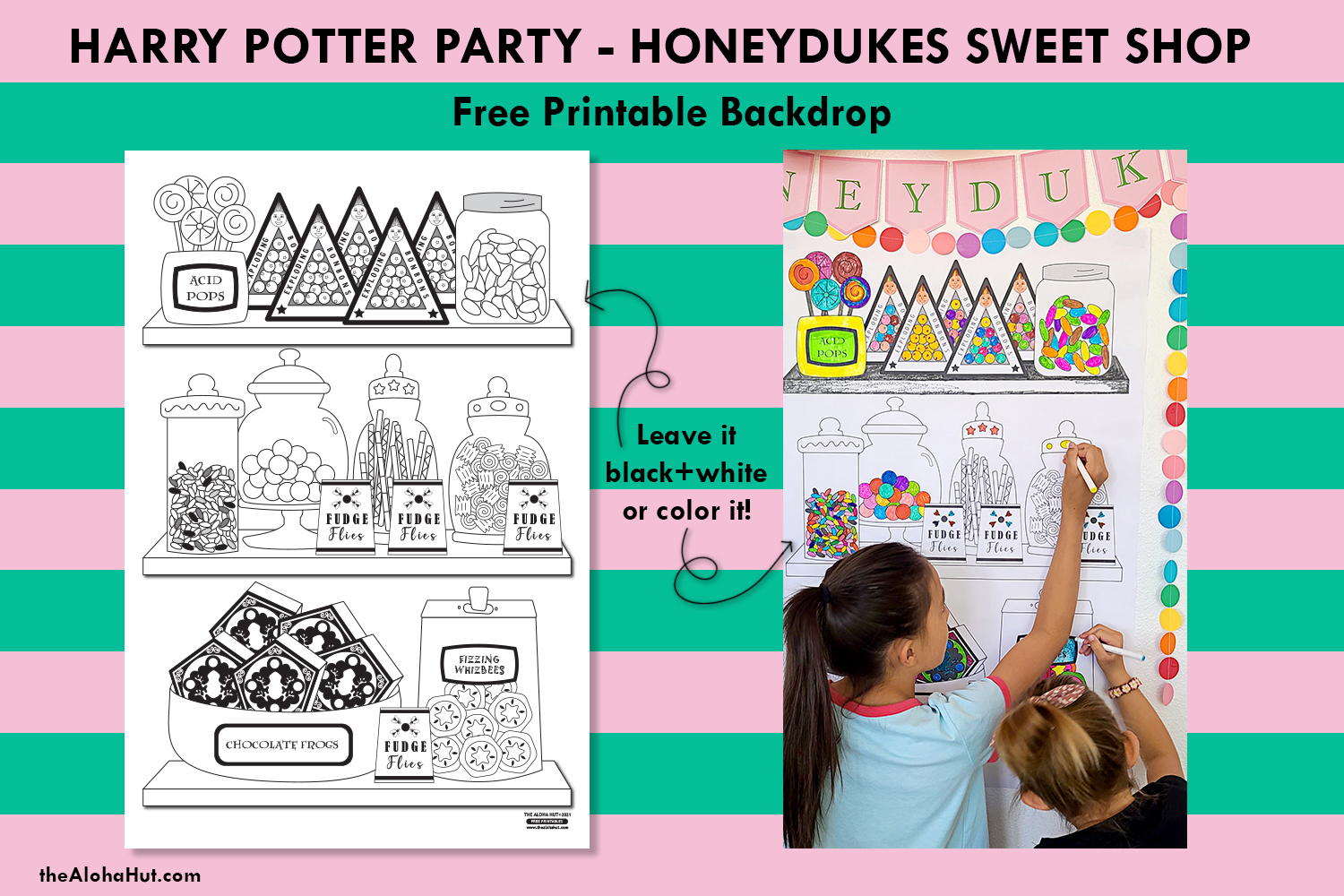 harry potter party honeydukes free printables 3 by the Aloha Hut