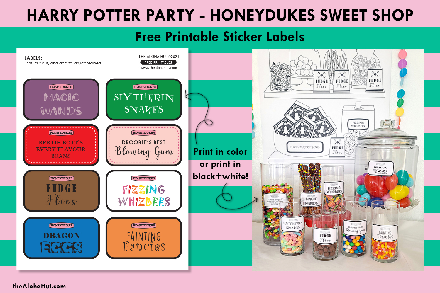 harry potter party part 2 honeydukes sweet shop the aloha hut