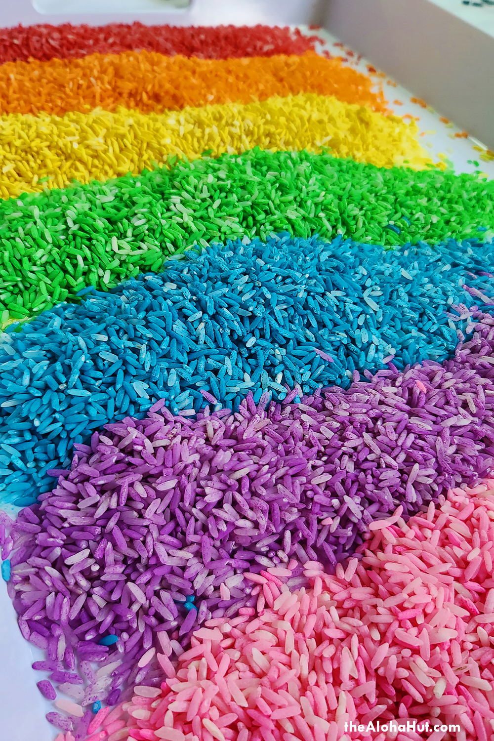 how to make rainbow rice 4 by the Aloha Hut
