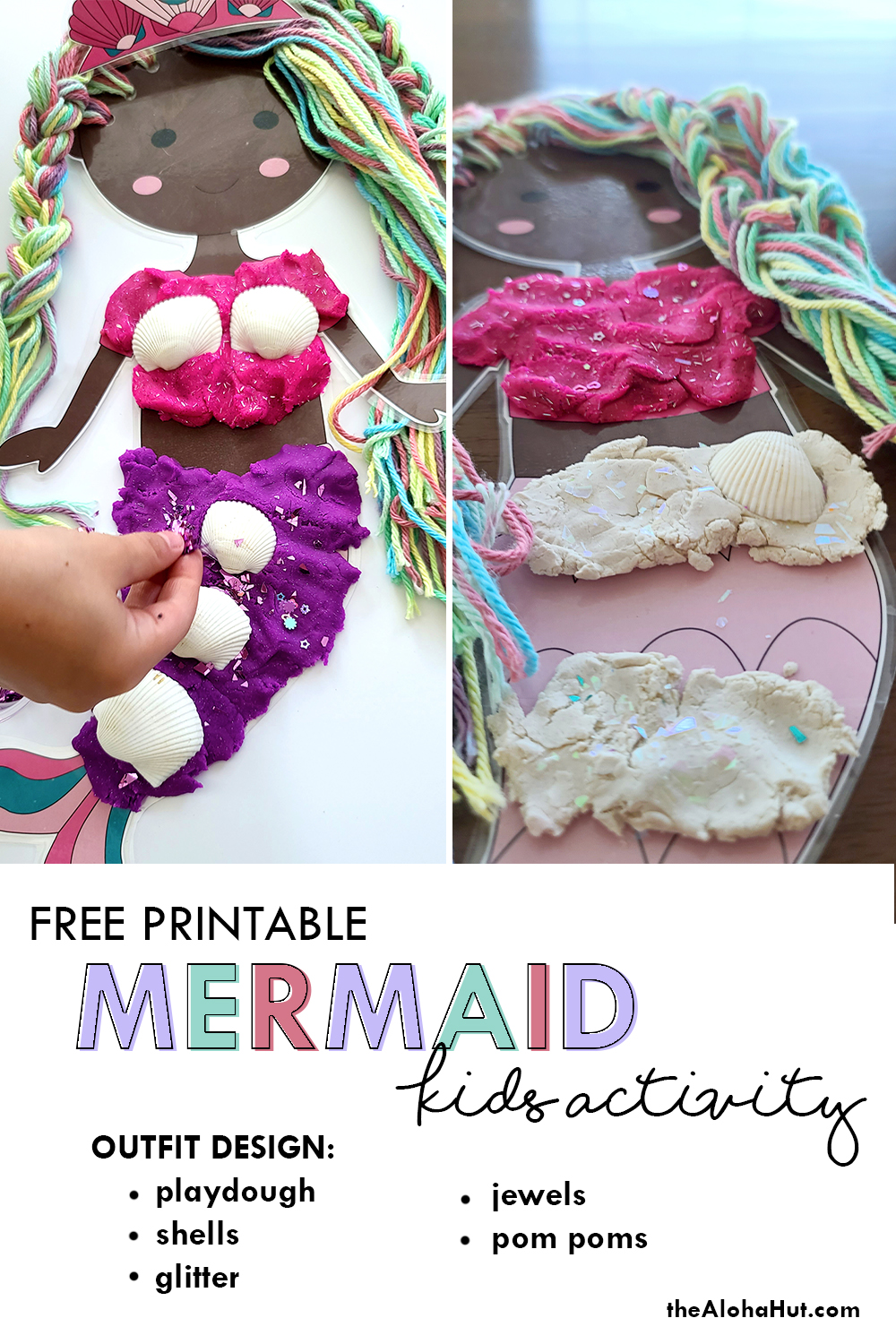 Mermaid Hair Salon Outfit Design activity by the Aloha Hut