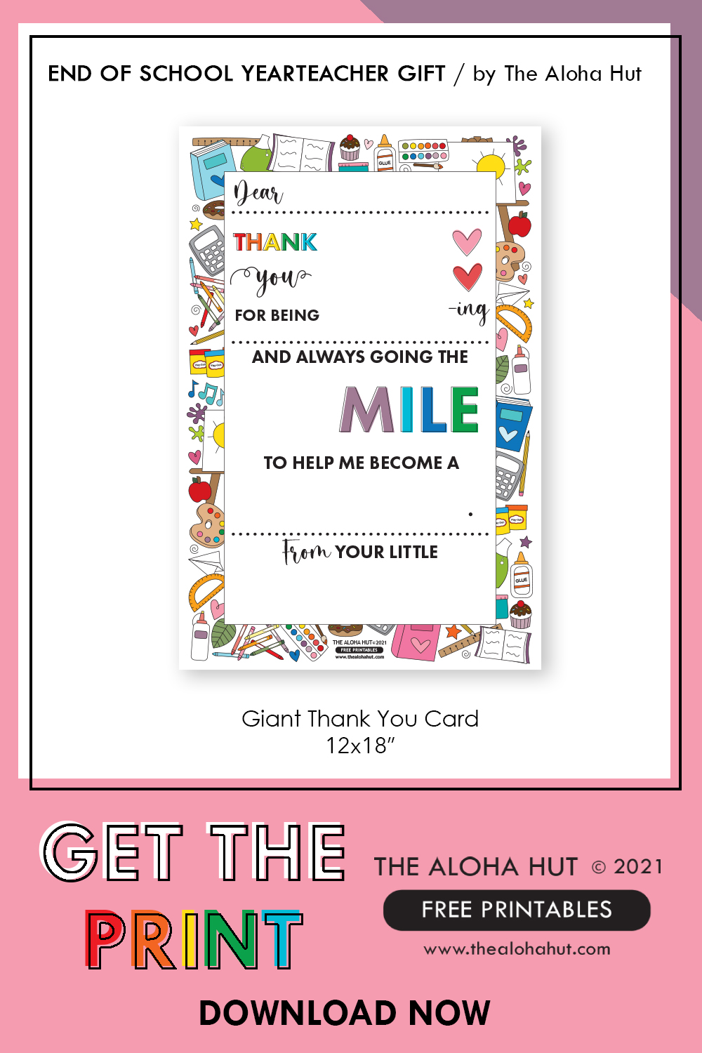 thank you card teacher gift 5