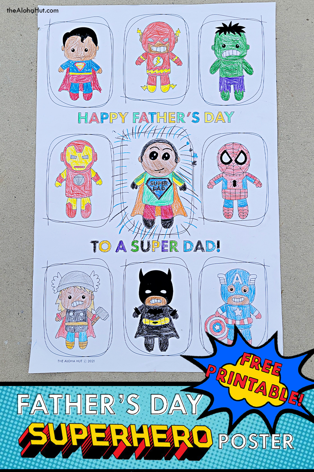 Best Father’s Day Gift - Giant Superhero Poster