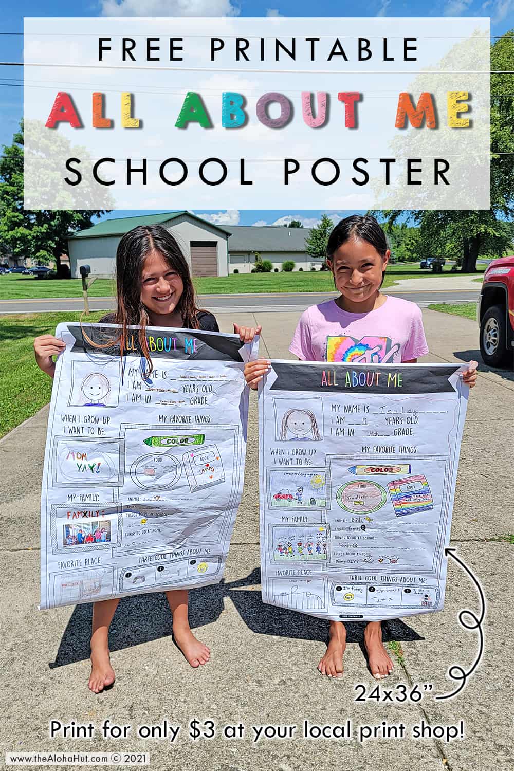 All About Me - free printable