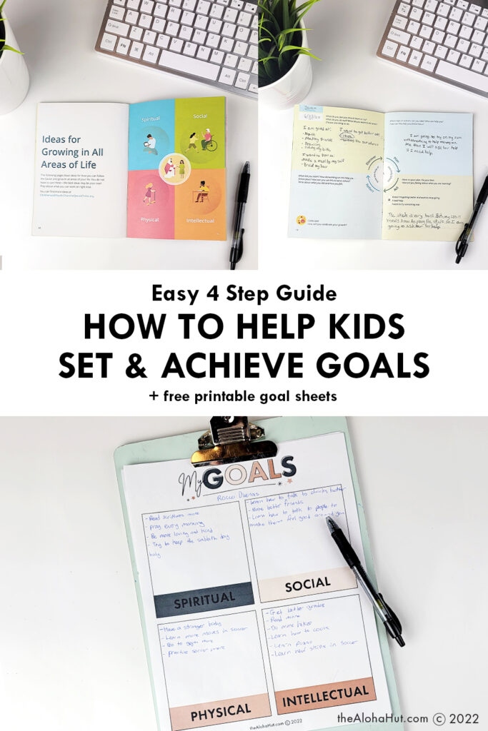 4 Steps - How to Help Kids Set & Achieve Goals