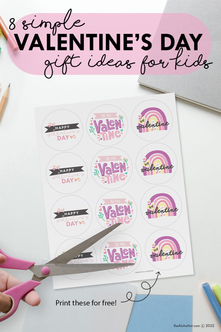 8 Simple Valentine's Day Gift Ideas for Kids & Free Printable Gift Tags ...