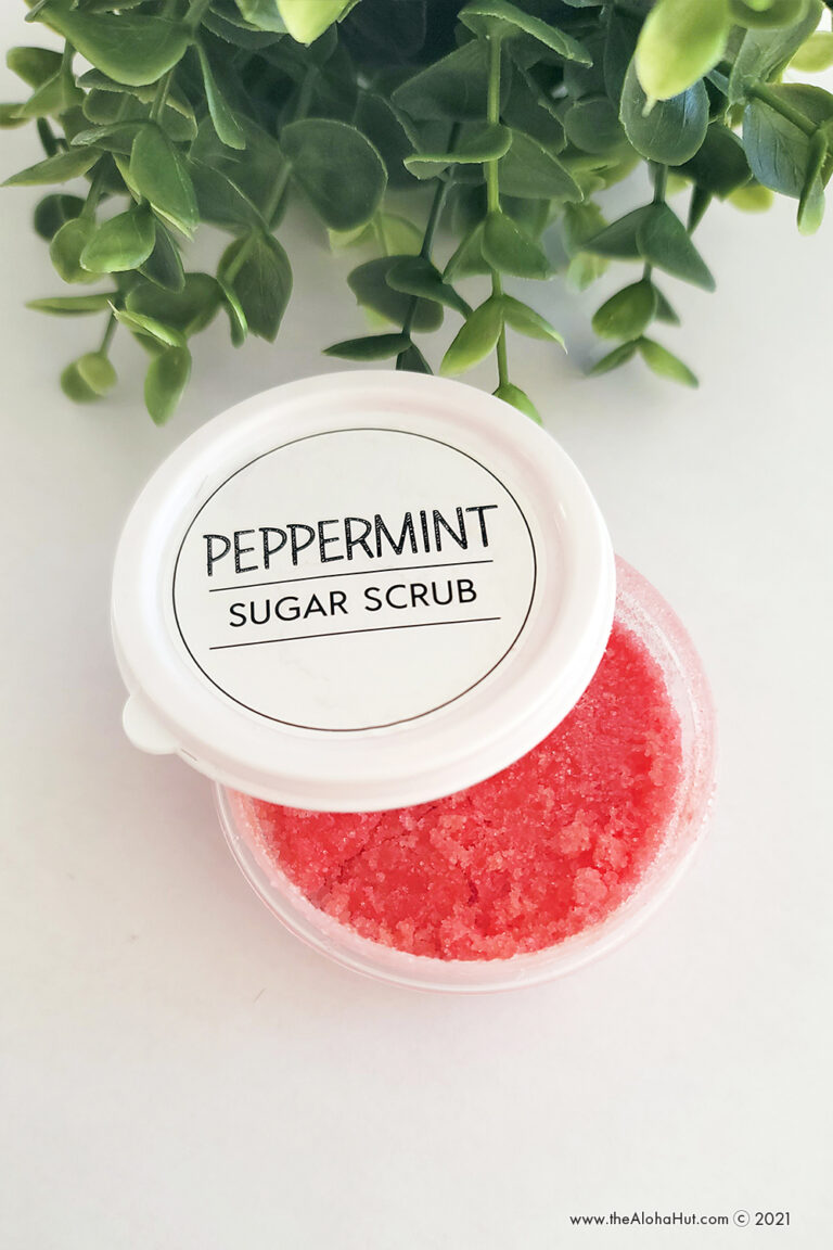 DIY Essential Oils Sugar Scrub Recipe & Labels The Aloha Hut