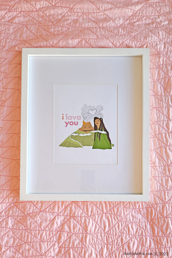 FREE Valentine’s Day Shelfie Decor - 4 Free Polynesian Inspired Prints