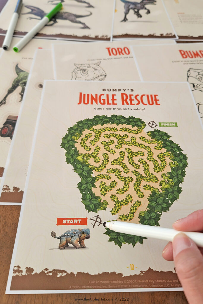 Dinosaur Jurassic World Camp Cretaceous Free Party Printables