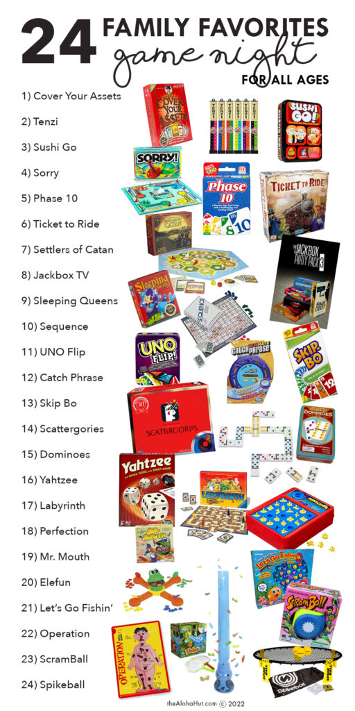 24 Family Favorites - Game Night for All Ages