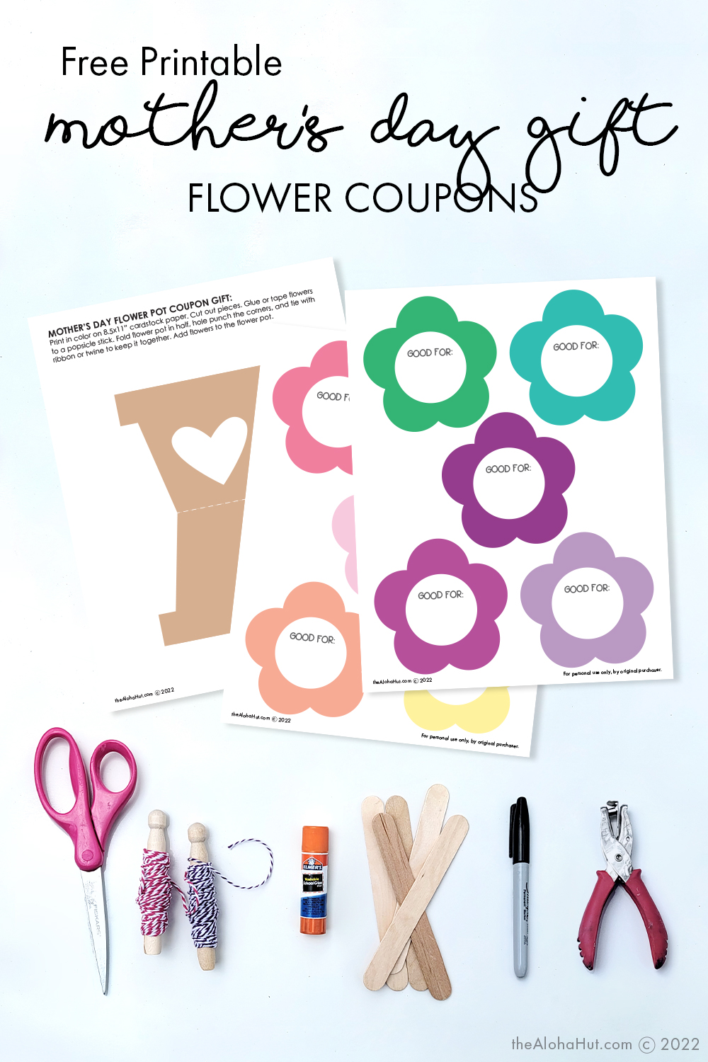 DIY Mother's Day Gift Bouquet Coupons
