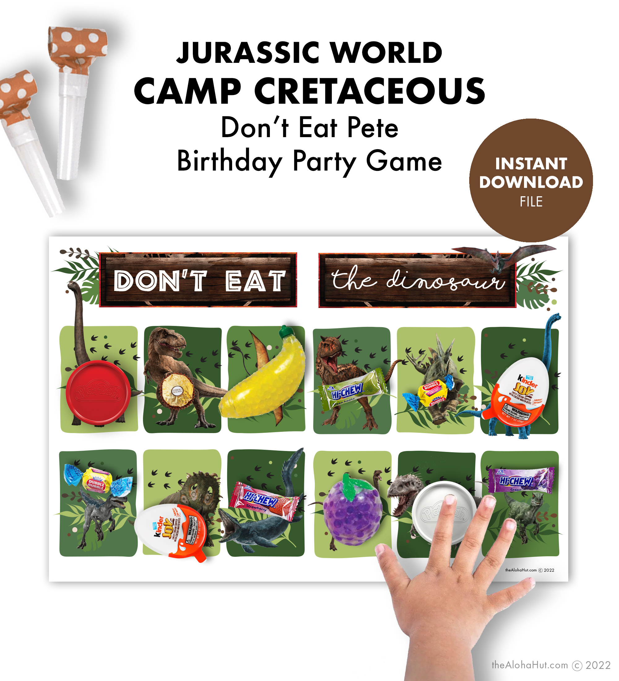 Jurassic World Camp Cretaceous Don't Eat Pete Party Game