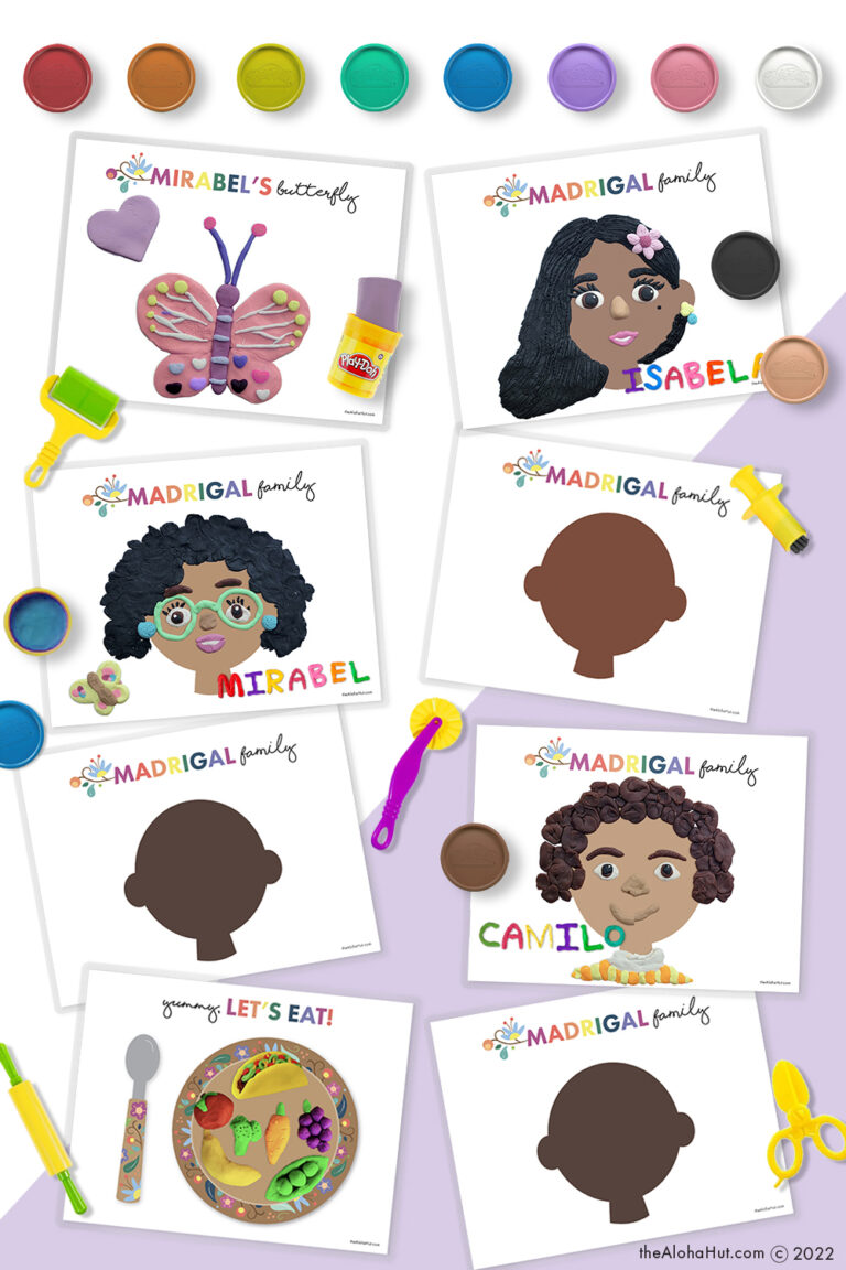 10 Free ENCANTO PLAYDOUGH MATS to Inspire Creativity The Aloha Hut