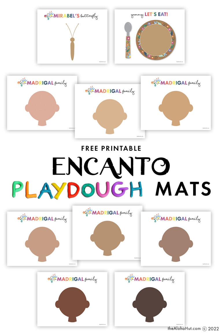 10 Free ENCANTO PLAYDOUGH MATS to Inspire Creativity The Aloha Hut