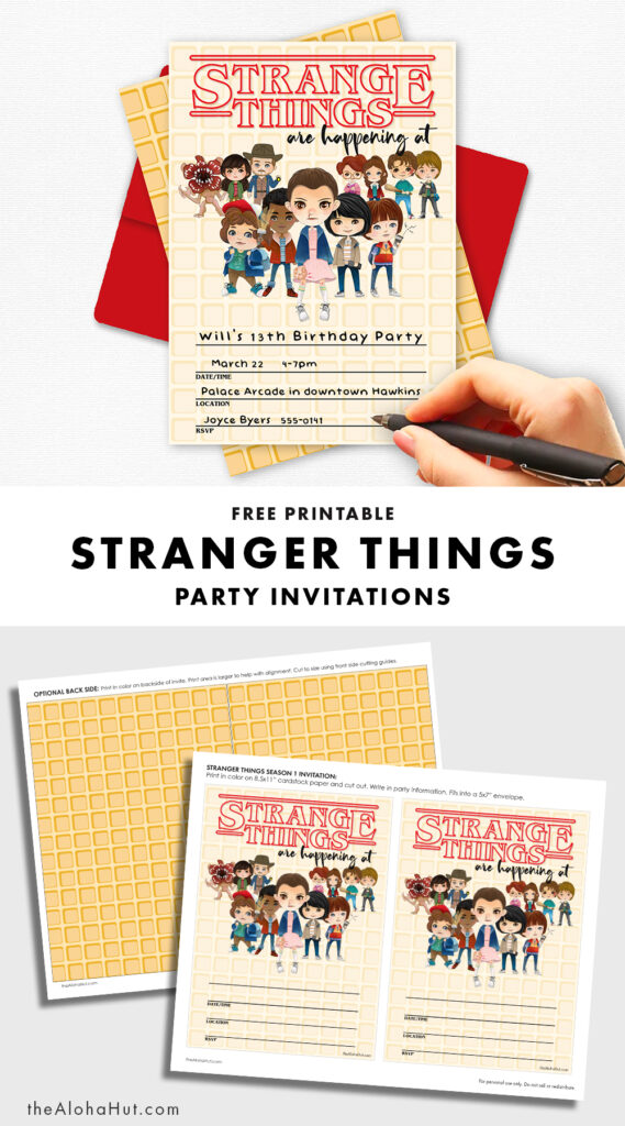 Stranger Things Party Invitations_4