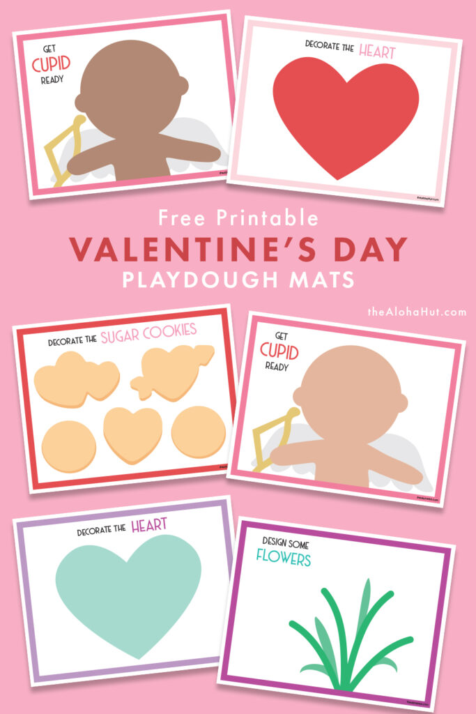 Valentine Playdough Mats