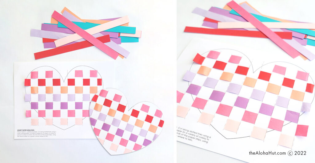 Valentine's Day Activity-Paper Heart Weaving