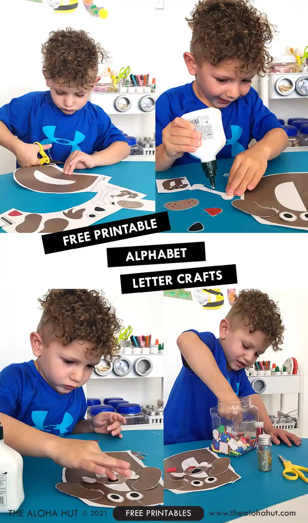 Alphabet Letter Crafts - Letter D - free printable