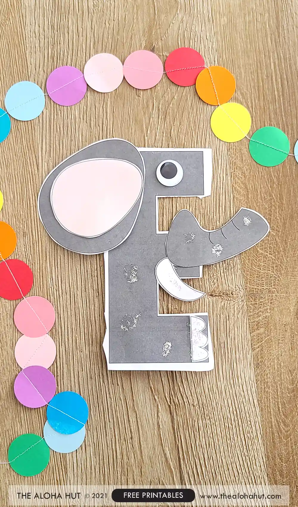 Alphabet Letter Crafts - Letter E - free printable