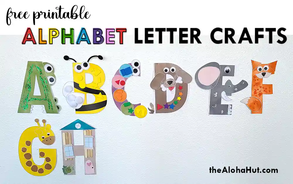Alphabet Letter H Craft - The Aloha Hut