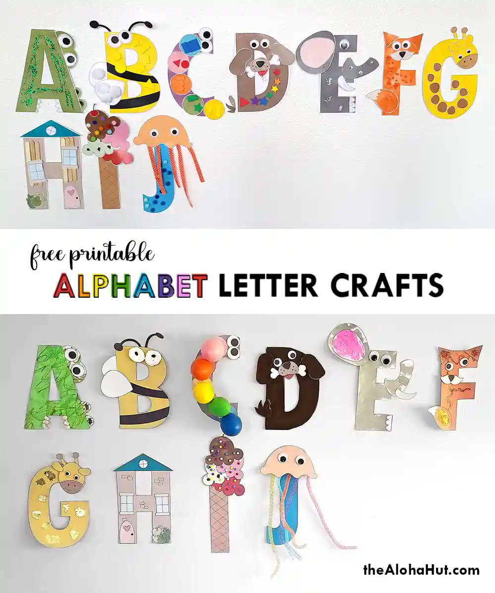 Alphabet Letter Crafts - Letter J - free printable