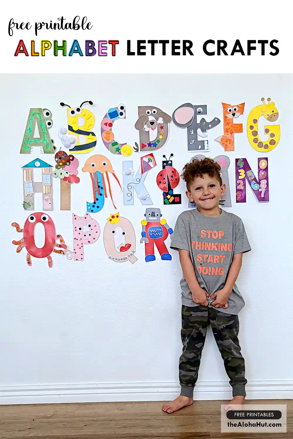 Alphabet Letter Crafts - Letter O P Q R - free printable