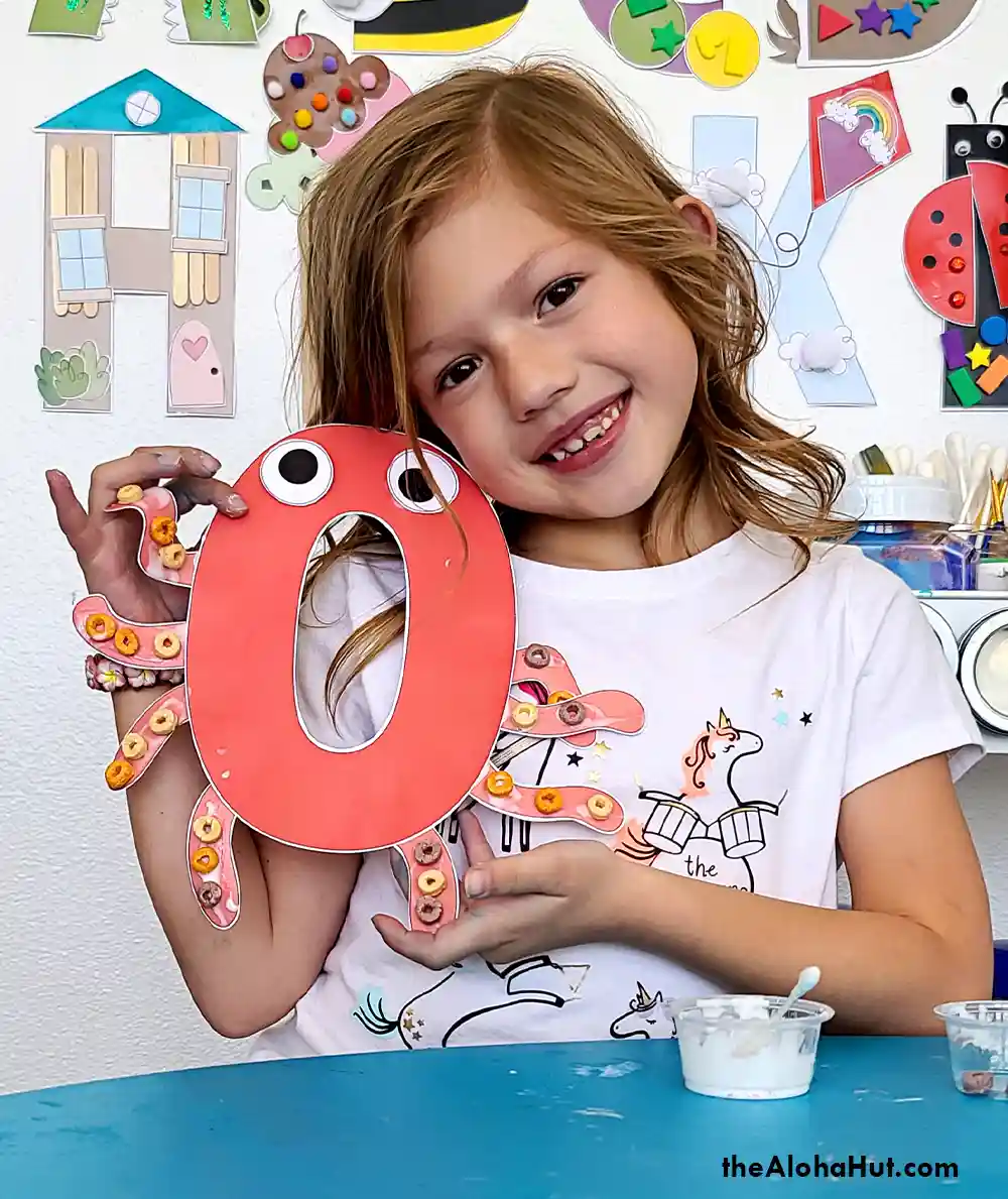 Alphabet Letter Crafts - Letter O P Q R - free printable