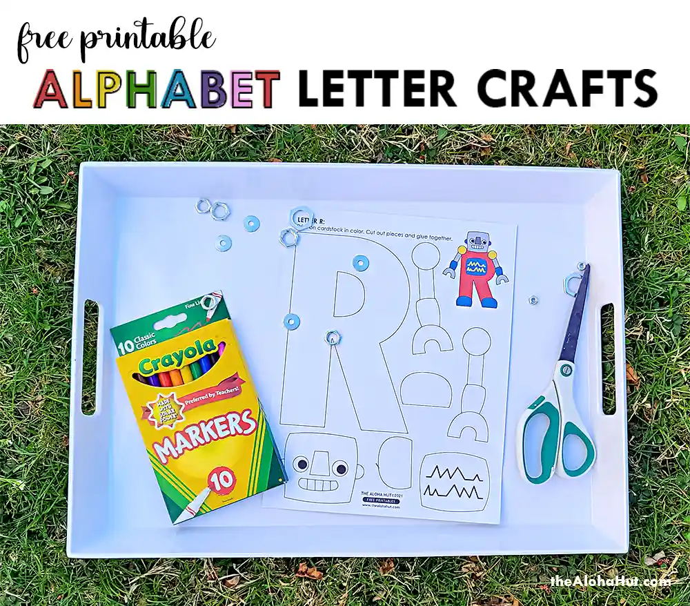 Alphabet Letter Crafts - Letter O P Q R - free printable