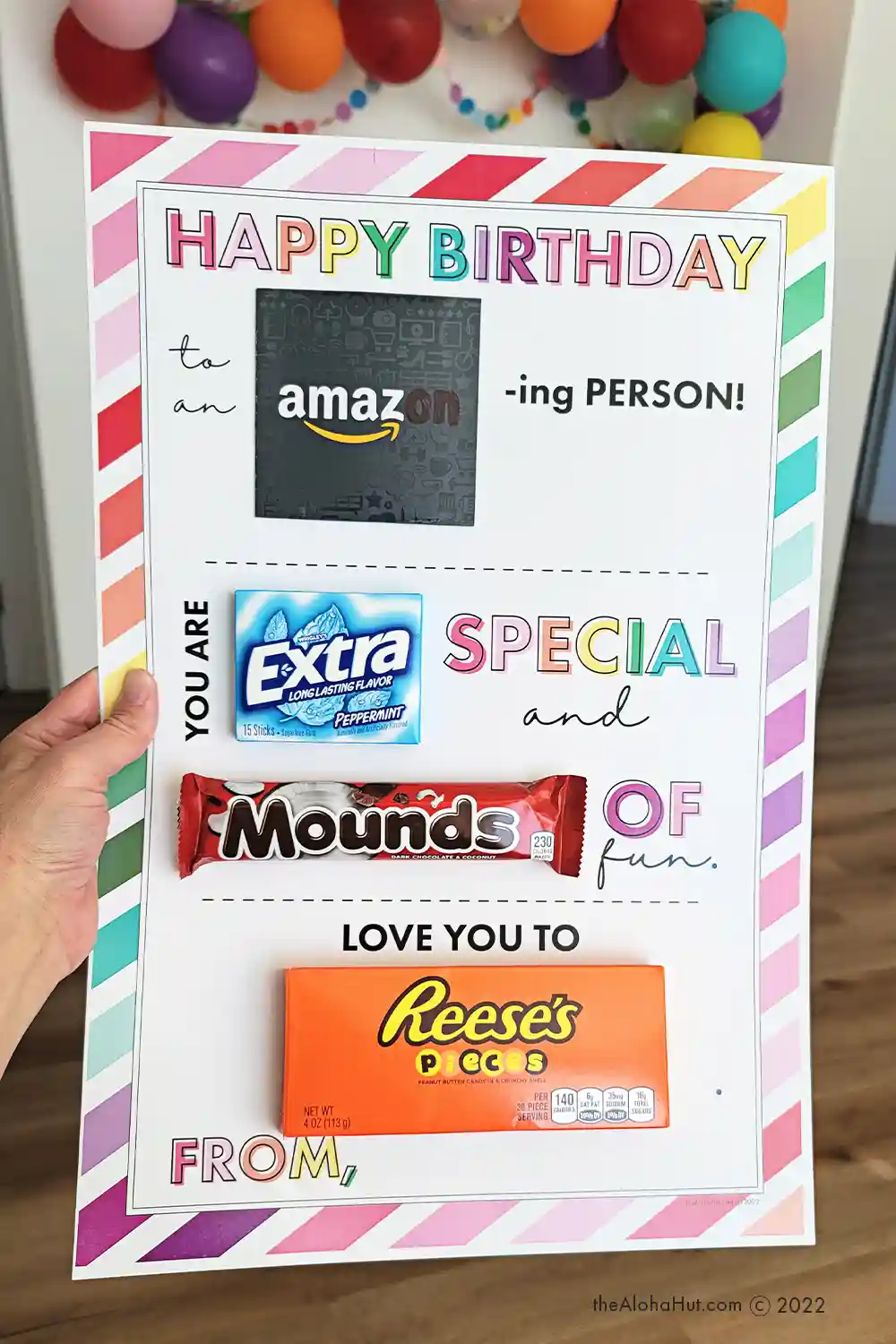 Candy poster best sale for dad birthday