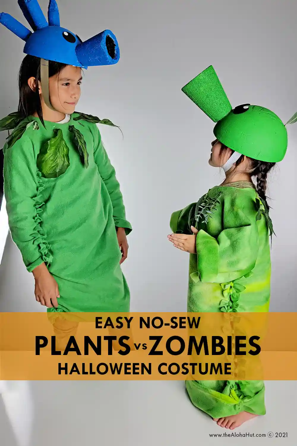 DIY Plants vs Zombies Peashooter Costume - The Aloha Hut