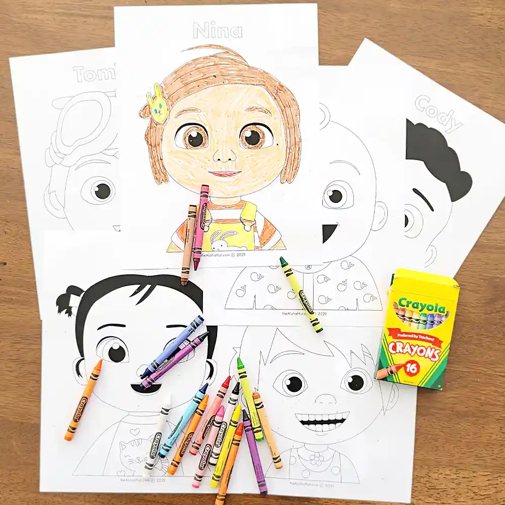 Cocomelon Coloring Pages - free printable