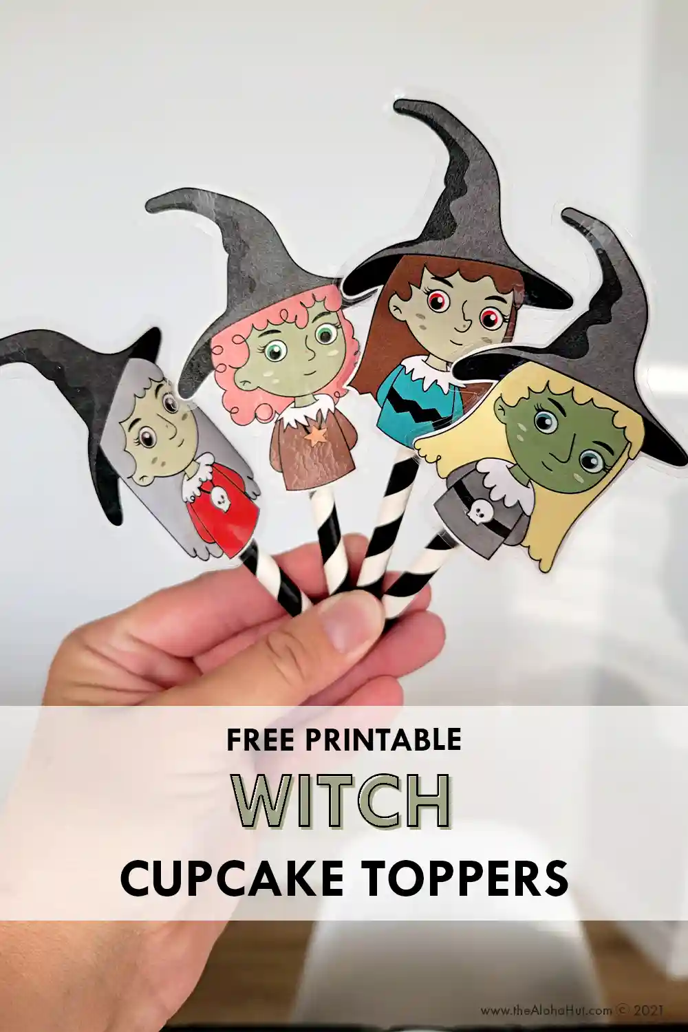 Decorate Cupcake Witch Dresses - free printable - Halloween Party Ideas