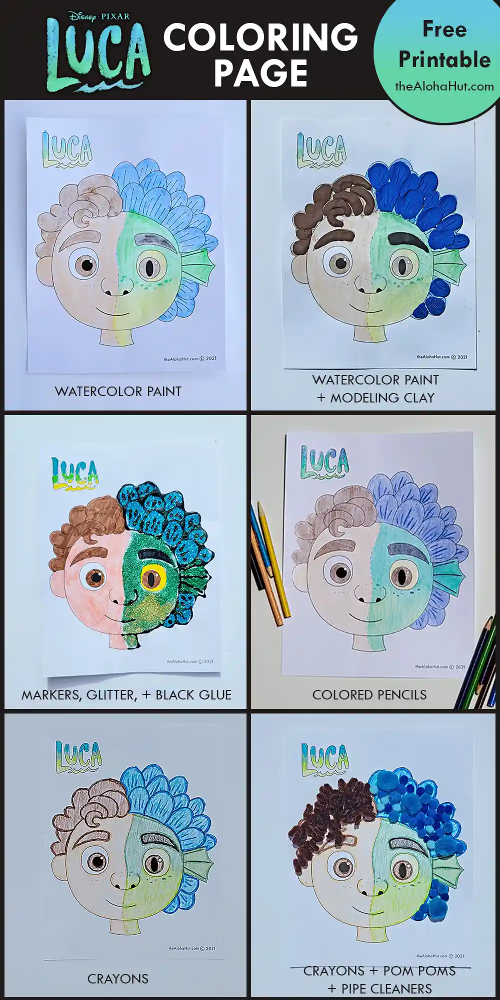 Free Printable Luca Coloring Pages and Activities
