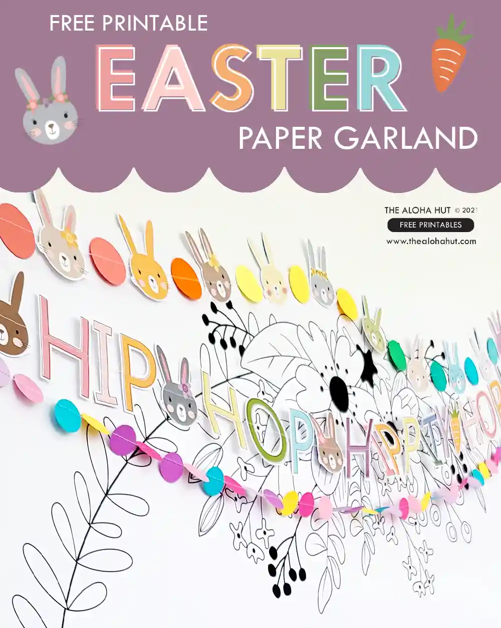 Printable giant Easter poster and Easter placemat coloring page and kids activity page to help you throw the perfect Easter brunch for your kids or for the whole family. Use the giant Easter coloring page as a backdrop for the kids table and then give each of the kids their own Easter activity coloring page and Easter placemat to color during the Easter meal.