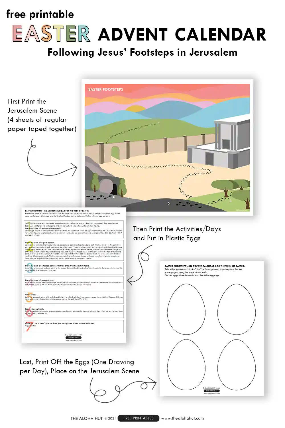 Easter Footsteps interactive Easter lesson for kids. Get the printable Easter lesson for kids to help teach about the Atonement, Crucifixion, and Resurrection of Jesus Christ this Easter season. These printable Easter Story lesson helps are great to teach kids about the true meaning of Easter.