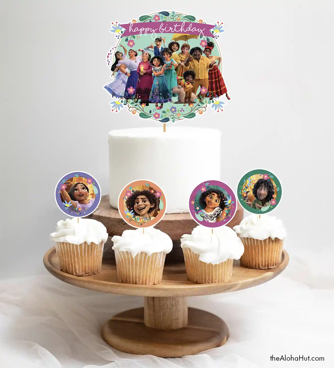 Encanto Party Ideas - cake topper + cupcake toppers